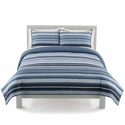 The Big One® Reversible Stripes + Plaids Quilt Set With Shams Gray Max Stripe -The Big One shop unnamed file 100