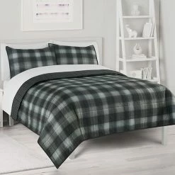 The Big One® Reversible Stripes + Plaids Quilt Set With Shams Gray Max Stripe -The Big One shop unnamed file 103