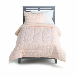 The Big One Kids™ Pearl Blush Solid Seersucker Reversible Comforter Set With Shams