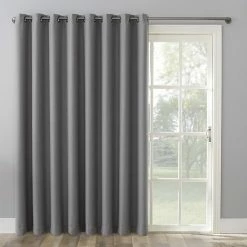 The Big One® Kentfield Grommet Sliding Patio Door Curtain Panel Gray