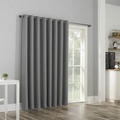 The Big One® Kentfield Grommet Sliding Patio Door Curtain Panel Gray -The Big One shop unnamed file 1070