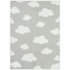 The Big One Kids™ Shag Clouds Washable Throw And Area Rug Gray
