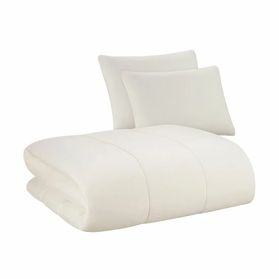 The Big One® Ivory Solid Plush Reversible Comforter Set With Sheets 2 The Big One® Ivory Solid Plush Reversible Comforter Set With Sheets - Image 2