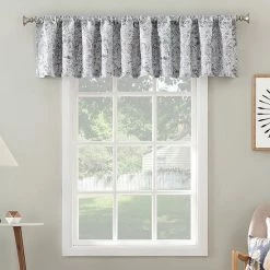 The Big One® Kentfield Medallion Room Darkening Valance Navy Blue -The Big One shop unnamed file 1335