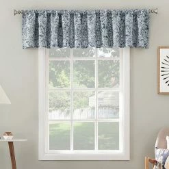 The Big One® Kentfield Medallion Room Darkening Valance Navy Blue -The Big One shop unnamed file 1336