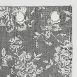 The Big One® 2-pack Dabney Floral Grommet Decorative Window Curtain Set Gray -The Big One shop unnamed file 1343