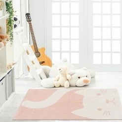 The Big One Kids™ Pink Cat Area Rug -The Big One shop unnamed file 1382