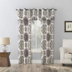 The Big One® Kentifield Medallion Print Room Darkening 2-pack Window Curtain Set Ecru -The Big One shop unnamed file 1399
