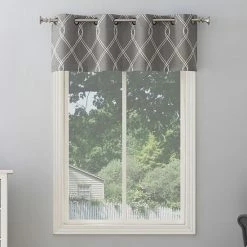 The Big One® Kentfield Embroidery Room Darkening Valance Gray -The Big One shop unnamed file 1428