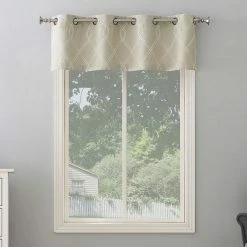 The Big One® Kentfield Embroidery Room Darkening Valance Gray -The Big One shop unnamed file 1429