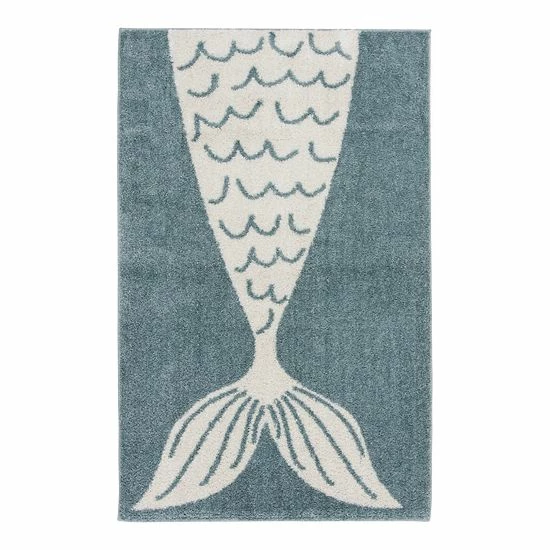 The Big One Kids™ Icy Blue Mermaid Area Rug 1 The Big One Kids™ Icy Blue Mermaid Area Rug