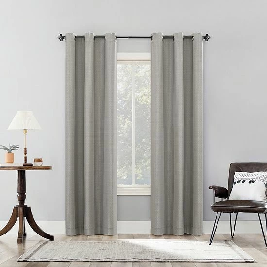 The Big One® Calia 4-Piece Window Curtain Set Tan Taupe 3 The Big One® Calia 4-Piece Window Curtain Set Tan Taupe - Image 3