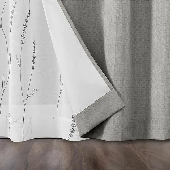 The Big One® Calia 4-Piece Window Curtain Set Tan Taupe 5 The Big One® Calia 4-Piece Window Curtain Set Tan Taupe - Image 5