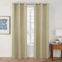 The Big One® Solid Chambray 100% Blackout 2-pack Window Curtain White Chambray -The Big One shop unnamed file 1712