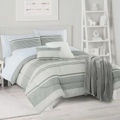 The Big One® Kaden Stripe Reversible Comforter Set With Sheets, Throw & Decorative Pillows -The Big One shop unnamed file 1814