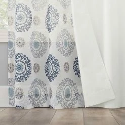 The Big One® Eve Set Of 4 Window Curtain Panels White Blue -The Big One shop unnamed file 1829