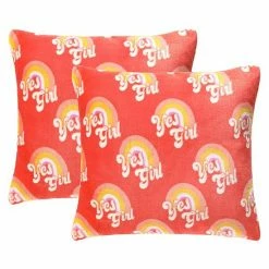 The Big One® 2-Pack Girl Print Plush Pillows