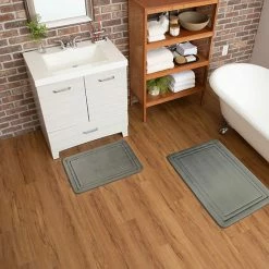 The Big One® Border Memory Foam Bath Rug Navy -The Big One shop unnamed file 214