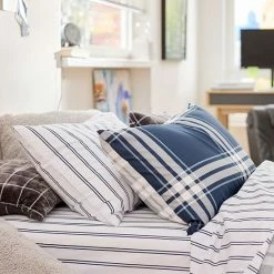 The Big One® Nathan Plaid Reversible Comforter Set With Sheets Nathan Plaid Gray -The Big One shop unnamed file 256