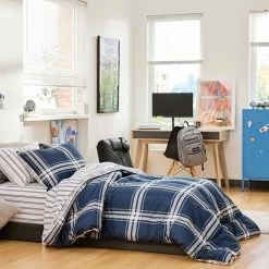 The Big One® Nathan Plaid Reversible Comforter Set With Sheets Nathan Plaid Gray -The Big One shop unnamed file 257