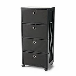 The Big One® 4 Drawer Storage Tower Black Wood 10 The Big One® 4 Drawer Storage Tower Black Wood -The Big One shop unnamed file 264