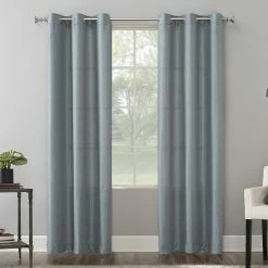 The Big One® 2-pack Raiden Solid Grommet Decorative Window Curtain Set Silver -The Big One shop unnamed file 276