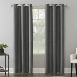 The Big One® 2-pack Raiden Solid Grommet Decorative Window Curtain Set Silver -The Big One shop unnamed file 278