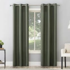 The Big One® 2-pack Raiden Solid Grommet Decorative Window Curtain Set Silver -The Big One shop unnamed file 282