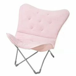 The Big One® Sherpa Butterfly Chair Pink Sherpa