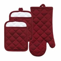 The Big One® Solid Pot Holder & Oven Mitt Set Syrah -The Big One shop unnamed file 383