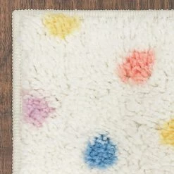 The Big One Kids™ Shag Dot Washable Throw And Area Rug Cream -The Big One shop unnamed file 415