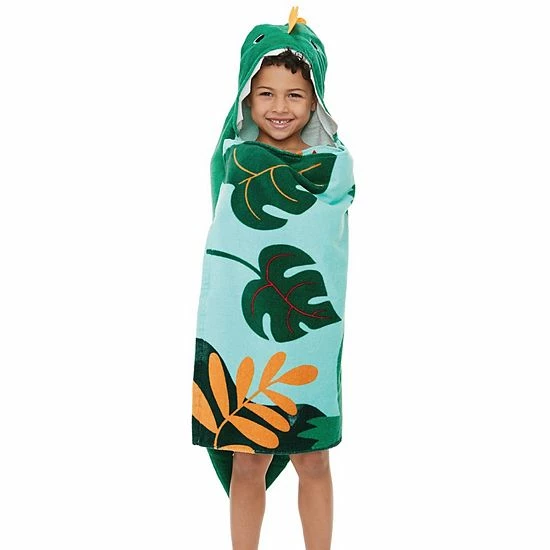 The Big One® Dino Hooded Bath Towel 1 The Big One® Dino Hooded Bath Towel