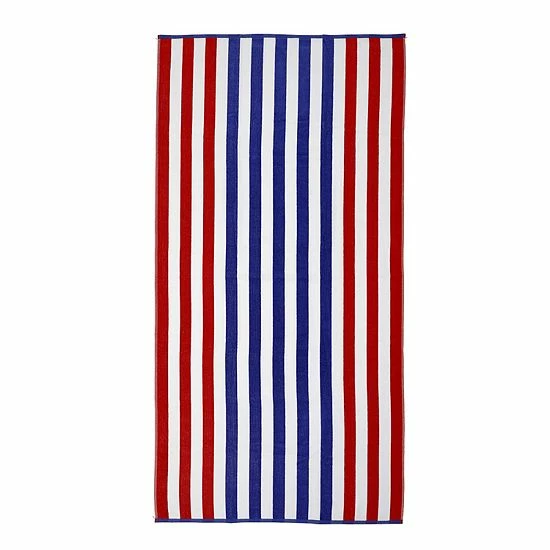 The Big One® Woven Stripe Standard Beach Towel Nautical Stripe 1 The Big One® Woven Stripe Standard Beach Towel Nautical Stripe