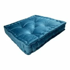 The Big One® Tufted Velvet Floor Cushion Blue -The Big One shop unnamed file 551