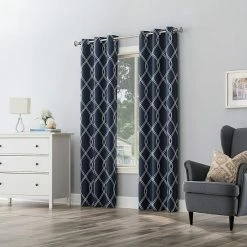 The Big One® 2-pack Kentfield Embroidery Room Darkening Window Curtain Set Navy -The Big One shop unnamed file 584