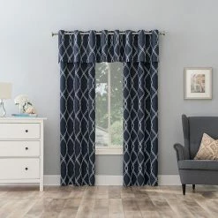 The Big One® 2-pack Kentfield Embroidery Room Darkening Window Curtain Set Navy -The Big One shop unnamed file 586