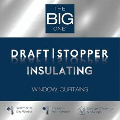 The Big One® 2-pack Eclipse Odette Room Darkening Draftstopper Window Curtain Set Linen -The Big One shop unnamed file 638