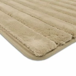 The Big One® Faux Fur Memory Foam Bath Rug Linen -The Big One shop unnamed file 670