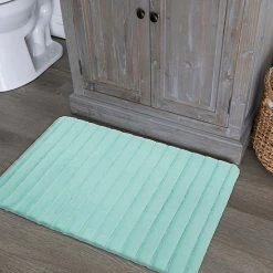 The Big One® Faux Fur Memory Foam Bath Rug Linen -The Big One shop unnamed file 674