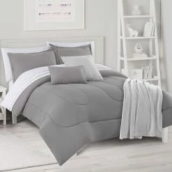The Big One® Extra Soft Reversible Comforter Set With Sheets, Throw & Decorative Pillows Ivory -The Big One shop unnamed file 686