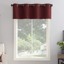 The Big One® Kentfield Woven Texture Solid Room Darkening Valance Ecru -The Big One shop unnamed file 697