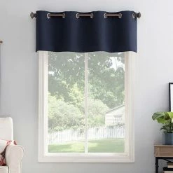 The Big One® Kentfield Woven Texture Solid Room Darkening Valance Ecru -The Big One shop unnamed file 698