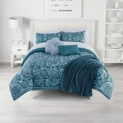 The Big One® Gemma Medallion Reversible Comforter Set With Sheets, Throw & Decorative Pillows