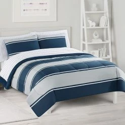 The Big One® Judd Navy Stripe Plush Reversible Comforter Set With Sheets -The Big One shop unnamed file 763