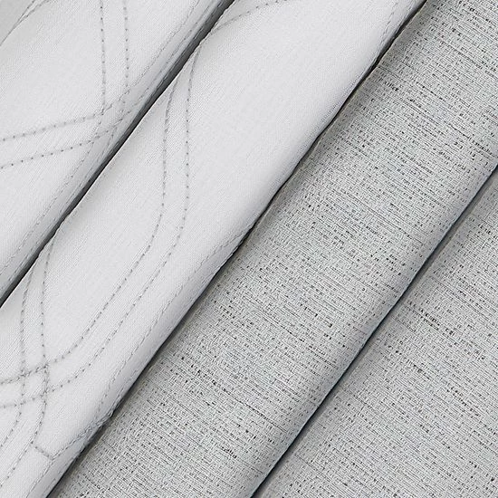 The Big One® Blackout Daxton With Grady Sheer Embroidery 4-pack Window Curtain Panels Red 4 The Big One® Blackout Daxton With Grady Sheer Embroidery 4-pack Window Curtain Panels Red - Image 4