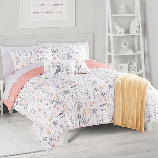 The Big One® Stephanie Floral Reversible Comforter Set With Sheets And Decorative Pillows 6 The Big One® Stephanie Floral Reversible Comforter Set With Sheets And Decorative Pillows - Image 6