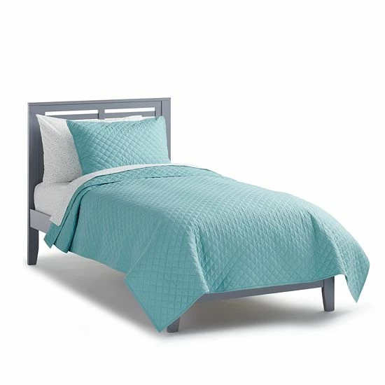 The Big One Kids™ Garment Washed Quilt Set With Shams Cameo Blue 4 The Big One Kids™ Garment Washed Quilt Set With Shams Cameo Blue - Image 4