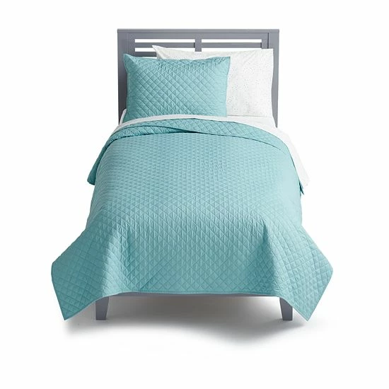The Big One Kids™ Garment Washed Quilt Set With Shams Cameo Blue 8 The Big One Kids™ Garment Washed Quilt Set With Shams Cameo Blue - Image 8
