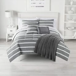 The Big One® Heather Stripe Comforter Set With Sheets And Decorative Pillows