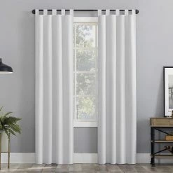 The Big One® 2-Pack Kentfield Tab Top Room Darkening Curtain White -The Big One shop unnamed file 974